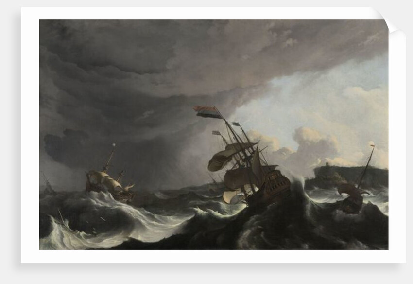 The Battle of Terheide, c.1695 by Ludolf I Backhuysen