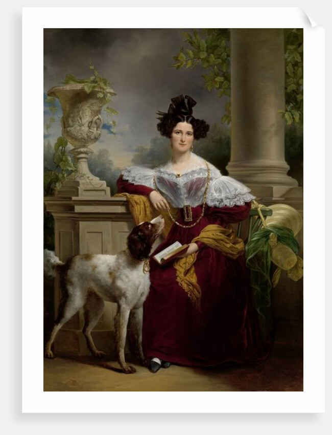 Portrait of Alida Christina Assink by Jan Adam Janszoon Kruseman