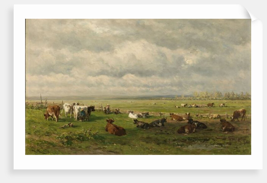 Meadow Landscape with Cattle, c.1880 by Willem Roelofs