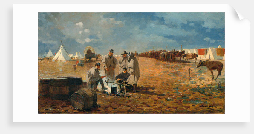 Rainy Day in Camp, 1871 by Winslow Homer