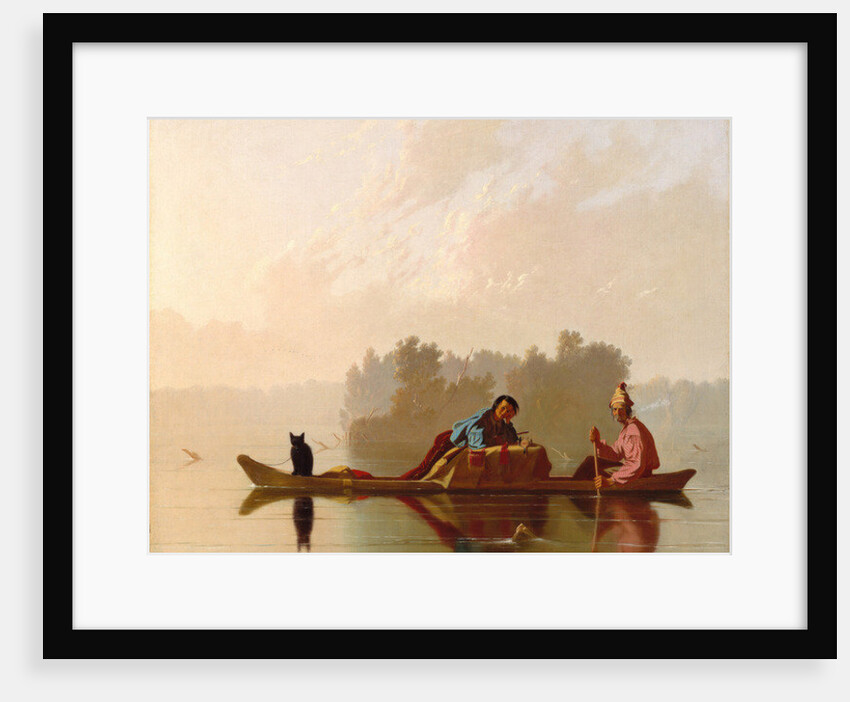 Fur Traders Descending the Missouri, 1845 by George Caleb Bingham