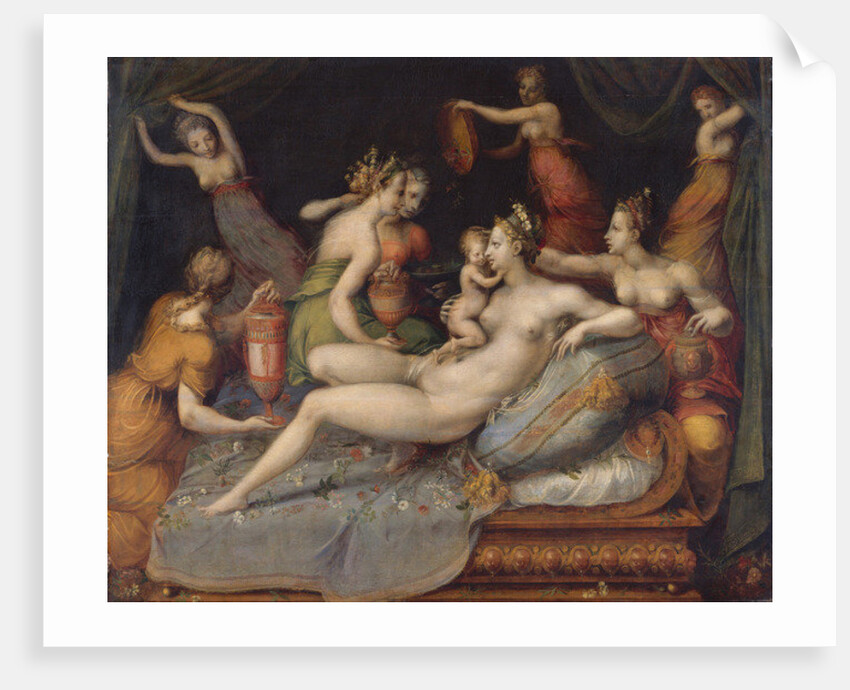 The Birth of Cupid by Master of Flora