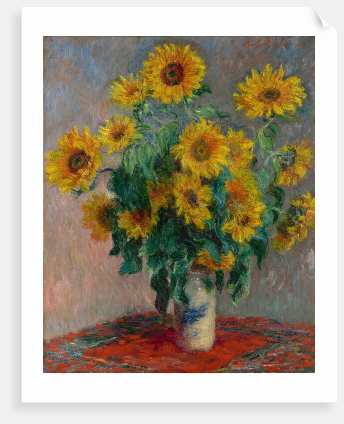 Bouquet of Sunflowers, 1881 by Claude Monet