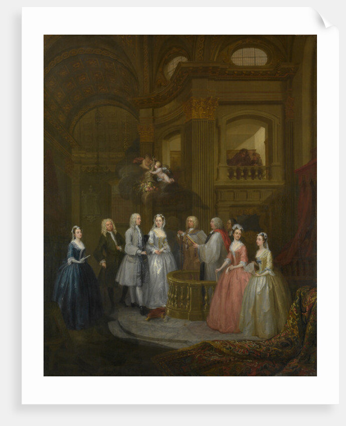 The Wedding of Stephen Beckingham and Mary Cox, 1729 by William Hogarth
