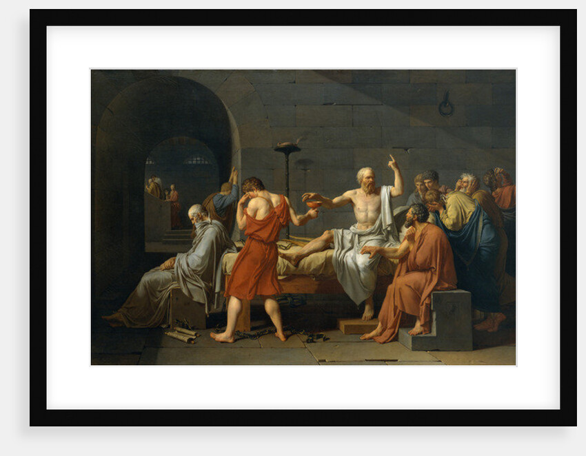 The Death of Socrates, 1787 by Jacques Louis David