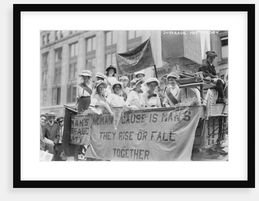 Suffrage Hay wagon, USA c.1910-5 by Anonymous