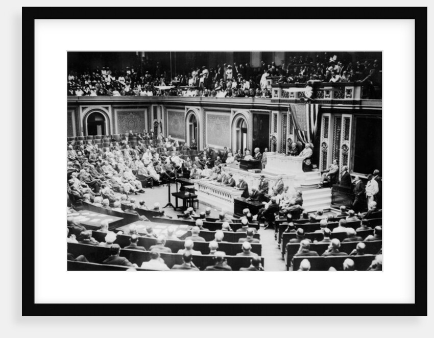 Congress in session in U.S. Capitol, c.1890-1920 by Anonymous