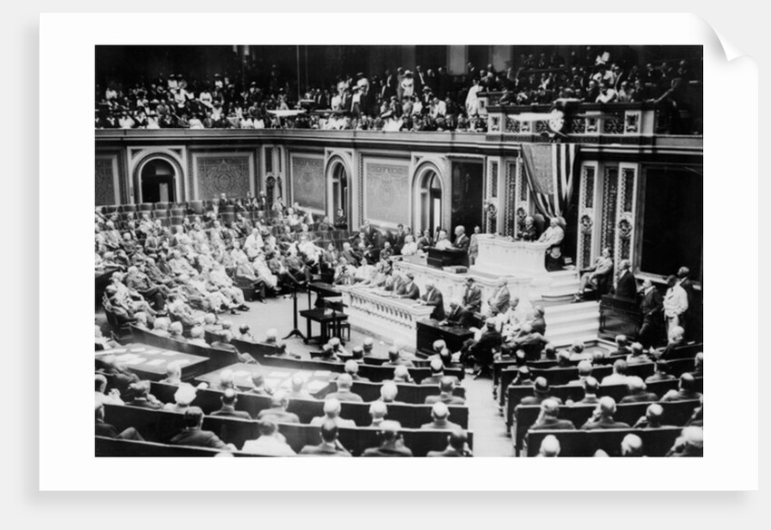 Congress in session in U.S. Capitol, c.1890-1920 by Anonymous