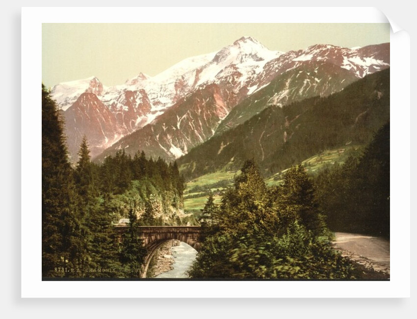 St. Marie bridge, Chamonix Valley in France, c.1890-c.1900 by Anonymous