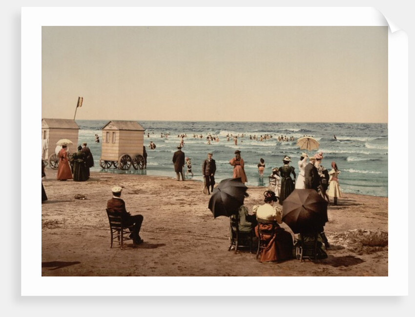 The beach, Blankenberghe in Belgium, c.1890-c.1900 by Anonymous