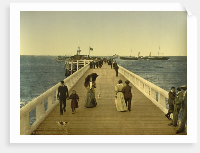 Pier, Ostend, Belgium, c.1890-c.1900 by Anonymous