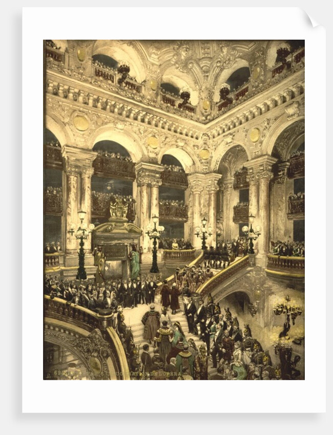 The inauguration of the opera. The Opera House, Paris, France, c.1890-c.1900 by Anonymous