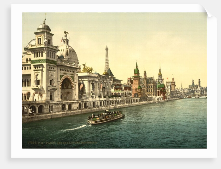 The Pavilions of the Nations, II, Exposition Universal, Paris, France, c.1890-1900 by Anonymous