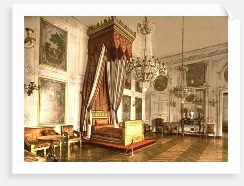 Grand Trianon, chamber of Queen Victoria, Versailles, France, c.1890-c.1900 by Anonymous