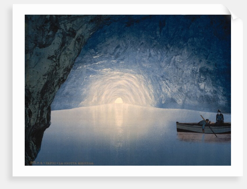 Blue grotto, Capri Island, Italy, c.1890-c.1900 by Anonymous
