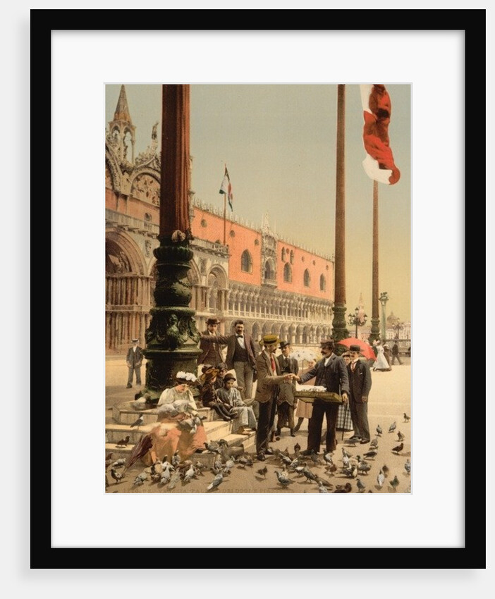 The Doges' Palace and the Columns of St. Mark's, Venice, Italy, c.1890-c.1900 by Anonymous