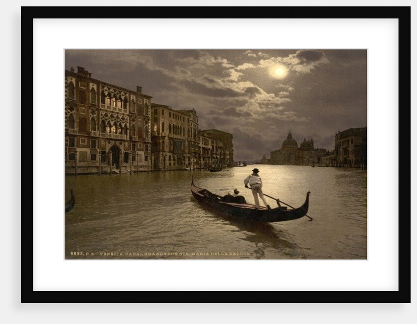 Grand Canal by moonlight, Venice, Italy, c.1890-c.1900 by Anonymous