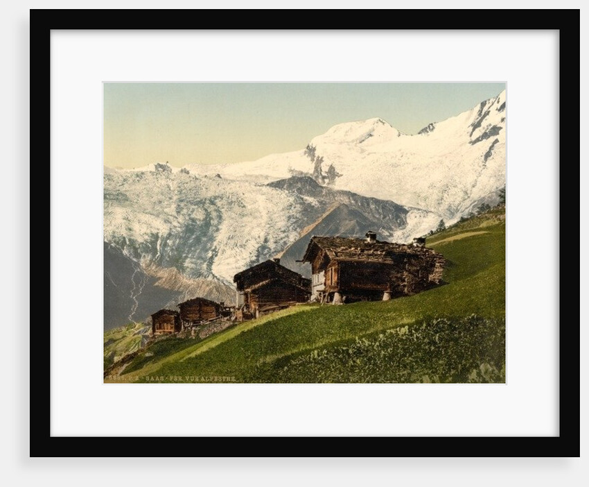 Saas Fee, alpine view, Valais, Alps of, Switzerland, c.1890-c.1900 by Anonymous