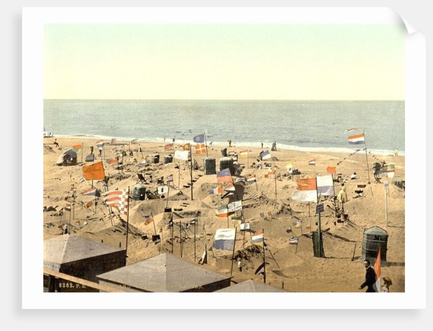 Building sand castles, Westerland, Sylt, Schleswig-Holstein, Germany, c.1890-c.1900 by Anonymous