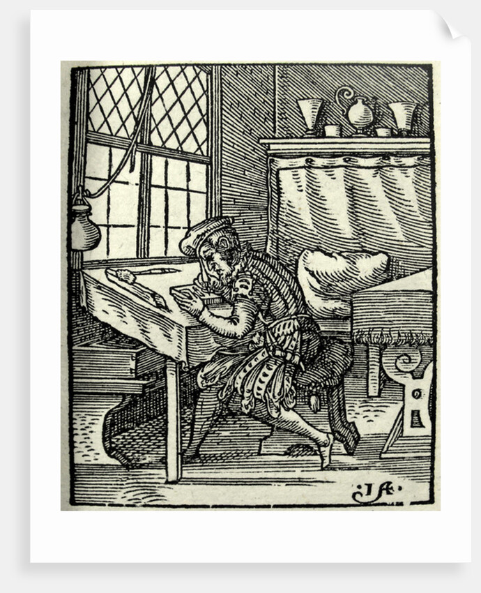 The Woodblock cutter, 1568 by Jost Amman