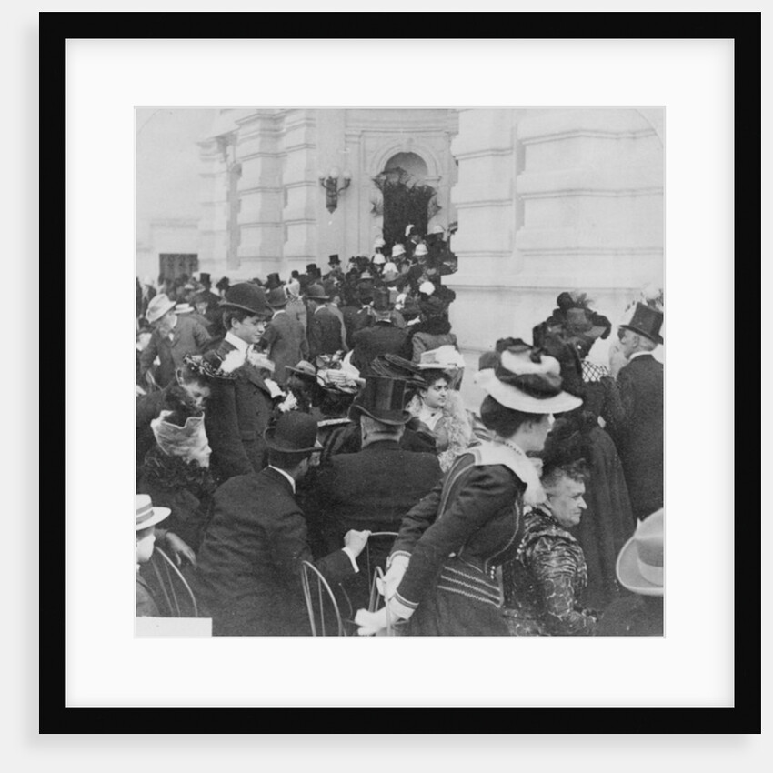 The crowd at opening of the U.S. Building at the Paris Exposition, 1900 by Anonymous