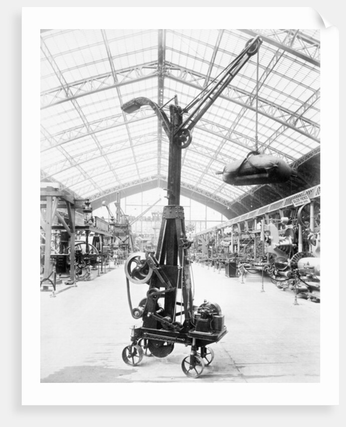 Hoisting machine displayed in Gallery of Machines, Paris Exposition, 1889 by Anonymous