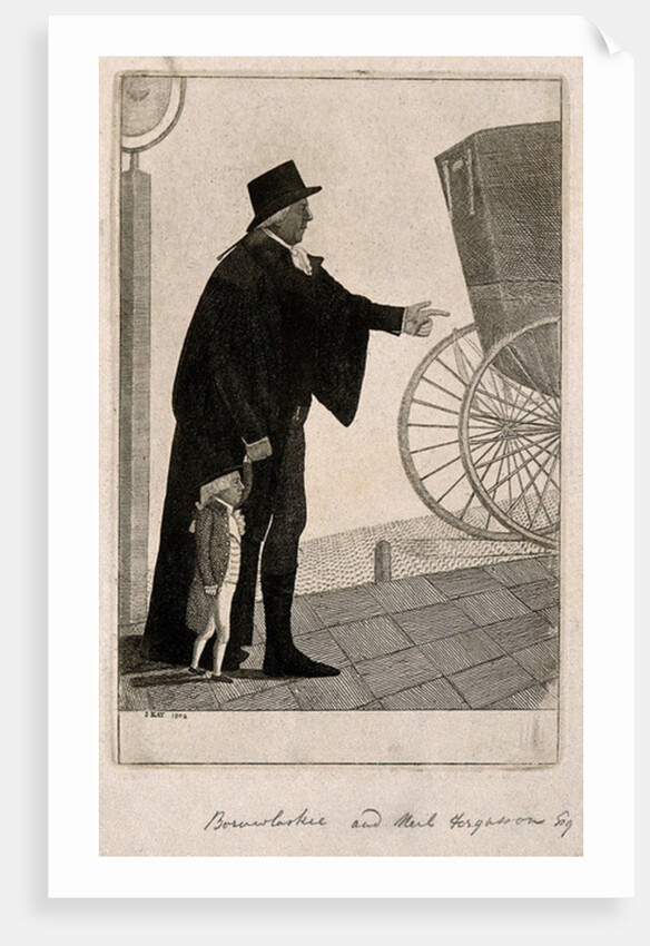 Jozef Boruwlaski, a dwarf, and Neil Fergusson, 1802 by John Kay