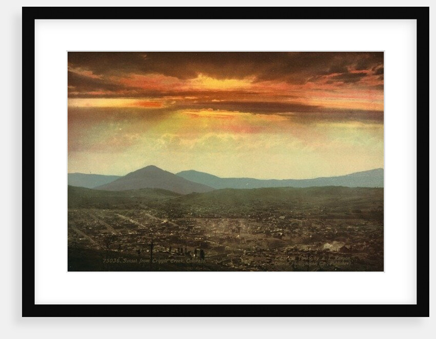 Sunset from Cripple Creek, Colorado, c.1899 by Anonymous