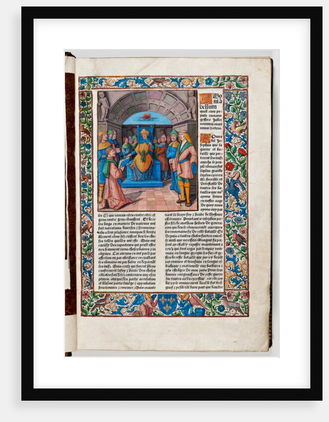 Josephus presents his book to the Emperor Vespasian, 1st century AD by French School