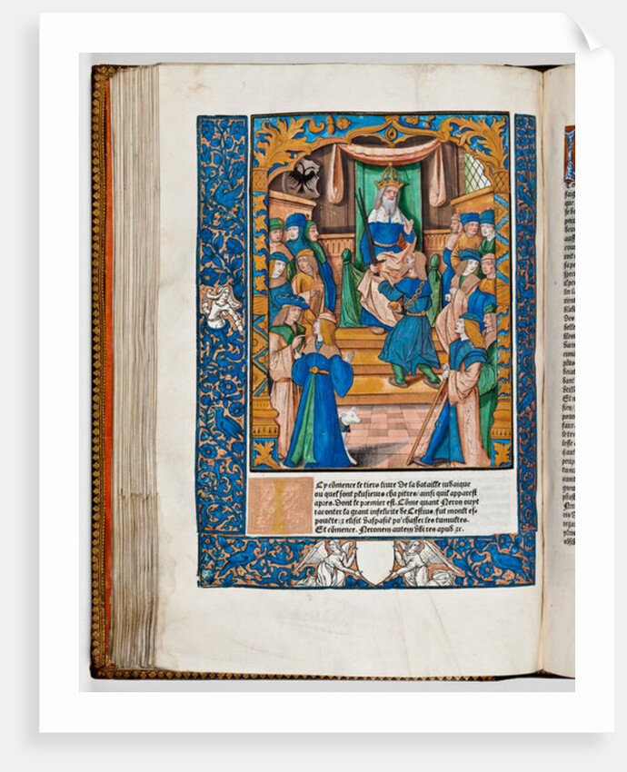 Emperor Nero is alarmed at the news in Judea, 67 AD by French School