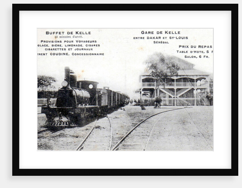 Postcard of the station at Kelle, c.1908 by Anonymous