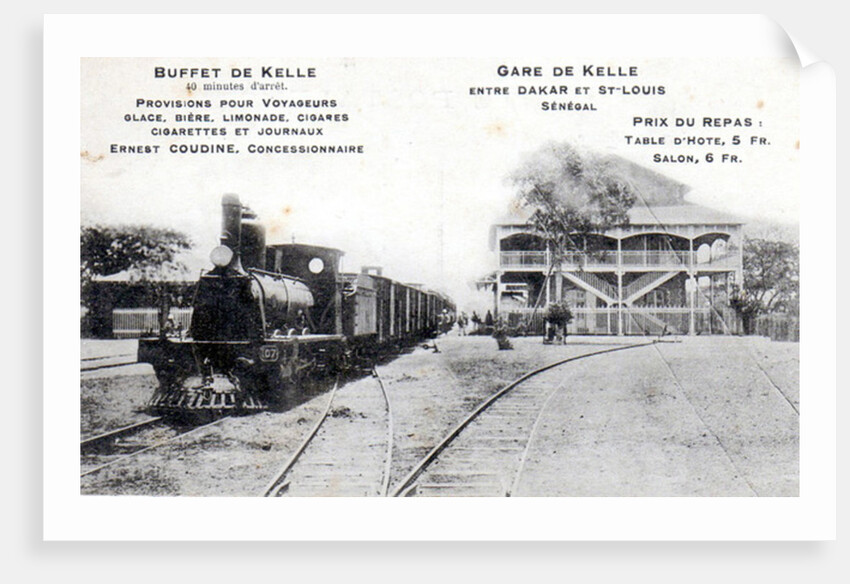 Postcard of the station at Kelle, c.1908 by Anonymous