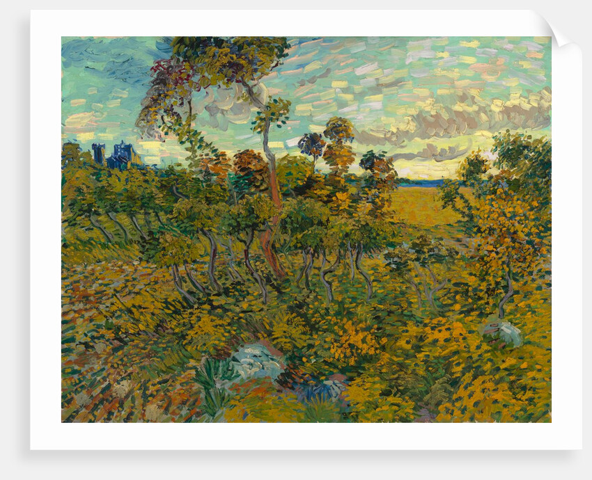 Sunset at Montmajour, 1888 by Vincent van Gogh