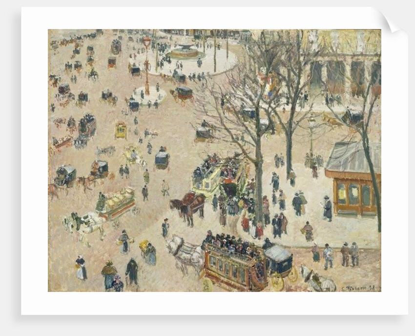 La Place du Théâtre Français by Camille Pissarro