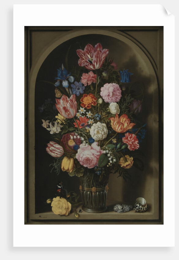 Bouquet of Flowers in a Stone Niche, 1618 by Ambrosius the Elder Bosschaert