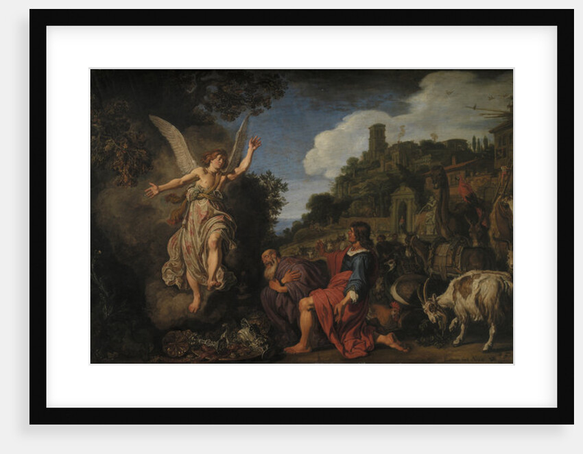 The Angel Raphael Takes Leave of Old Tobit and his Son Tobias, 1618 by Pieter Lastman