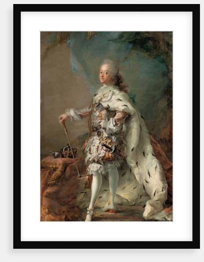 Frederik V in his Anointing Robes, c. 1750 by Carl Gustaf Pilo