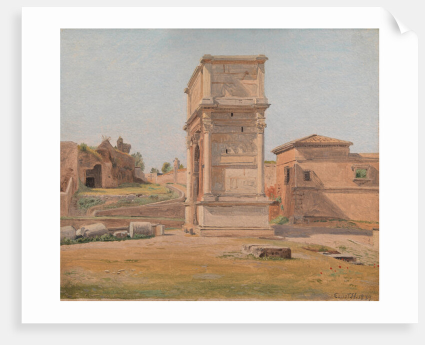 The Arch of Titus in Rome, 1839 by Carl-Christian-Constantin Hansen