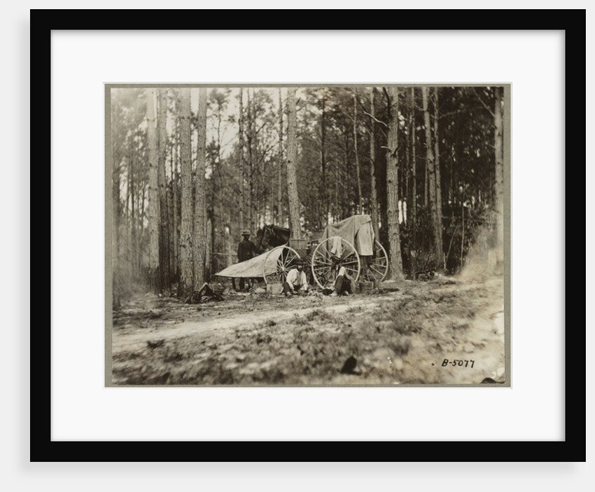 Brady's photo outfit in front of Petersburg, Virginia 1864 by Mathew & studio Brady