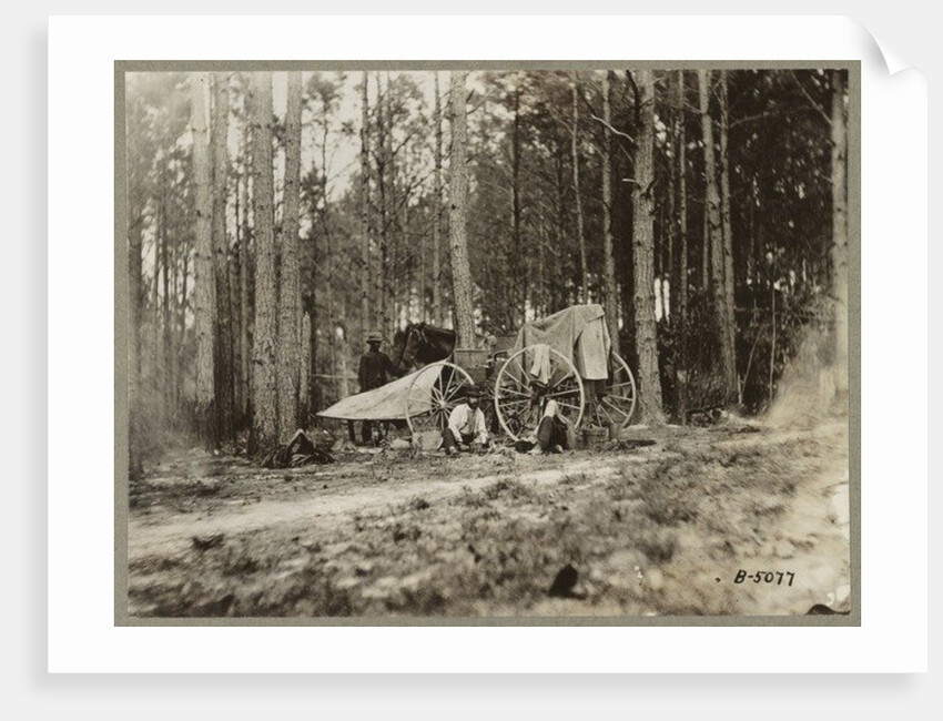 Brady's photo outfit in front of Petersburg, Virginia 1864 by Mathew & studio Brady