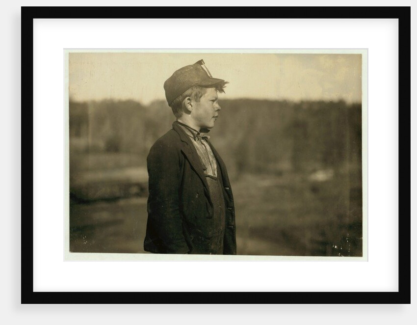 Dave, a young 'pusher', moving trams and coal, at Bessie Mine, Alabama, 1910 by Lewis Wickes Hine
