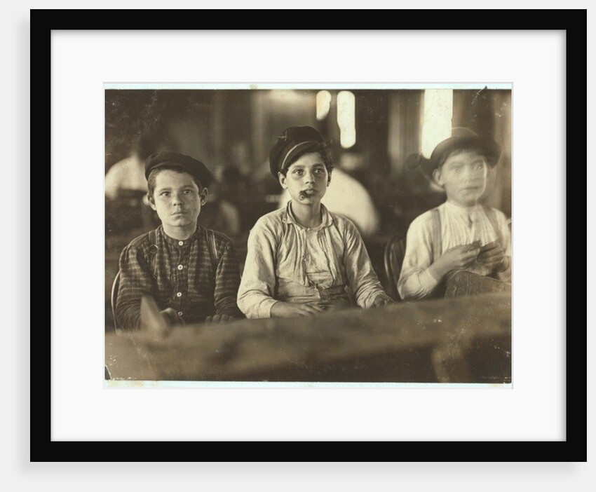 Boys making cigars at Englehardt & Co, Tampa, Florida, 1909 by Lewis Wickes Hine