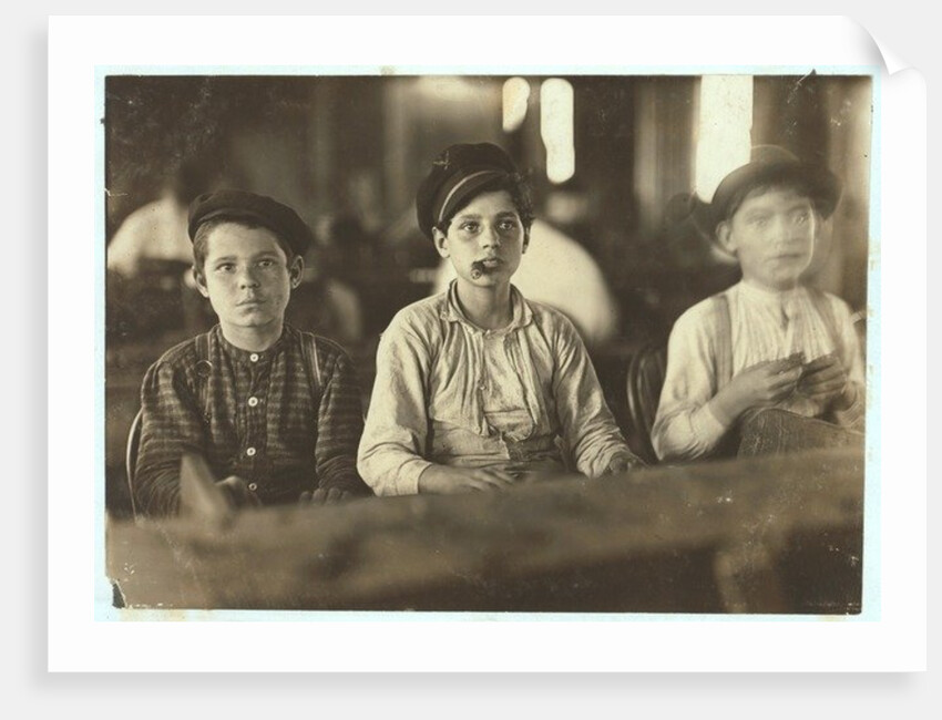 Boys making cigars at Englehardt & Co, Tampa, Florida, 1909 by Lewis Wickes Hine