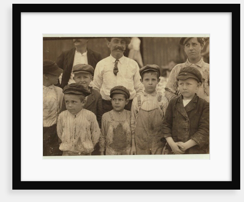Shrimp-pickers as young as 5 and 8 at the Dunbar, Lopez, Dukate Co, Biloxi, Mississippi, 1911 by Lewis Wickes Hine