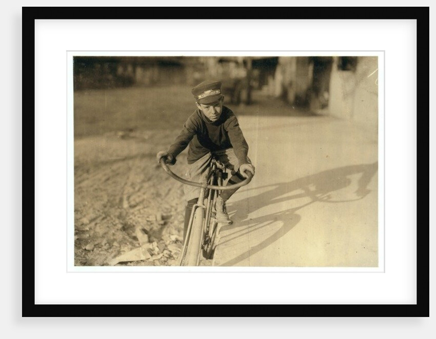 Curtin Hines aged 14, Western Union messenger for 6 months, Houston, Texas, 1913 by Lewis Wickes Hine