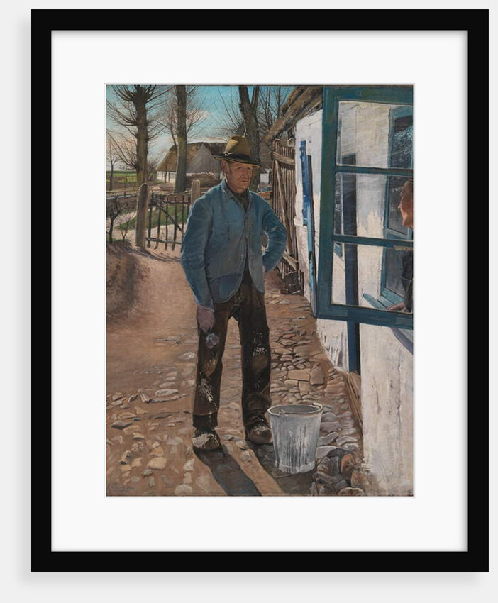 Whitewashing the Old House, 1908 by Laurits Andersen Ring