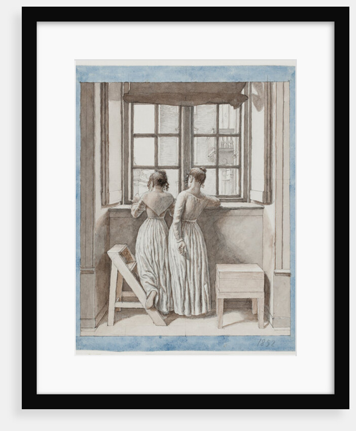 At a Window in the Artist's Studio, 1852 by Christoffer-Wilhelm Eckersberg