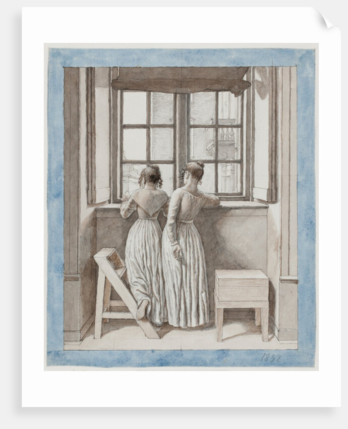 At a Window in the Artist's Studio, 1852 by Christoffer-Wilhelm Eckersberg