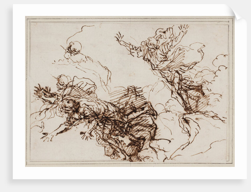 Studies for the Death of Empedocles, after 1666 by Salvator Rosa