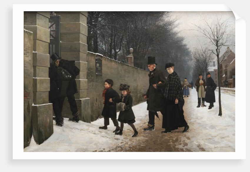 A Funeral, 1883 by Frants Henningsen
